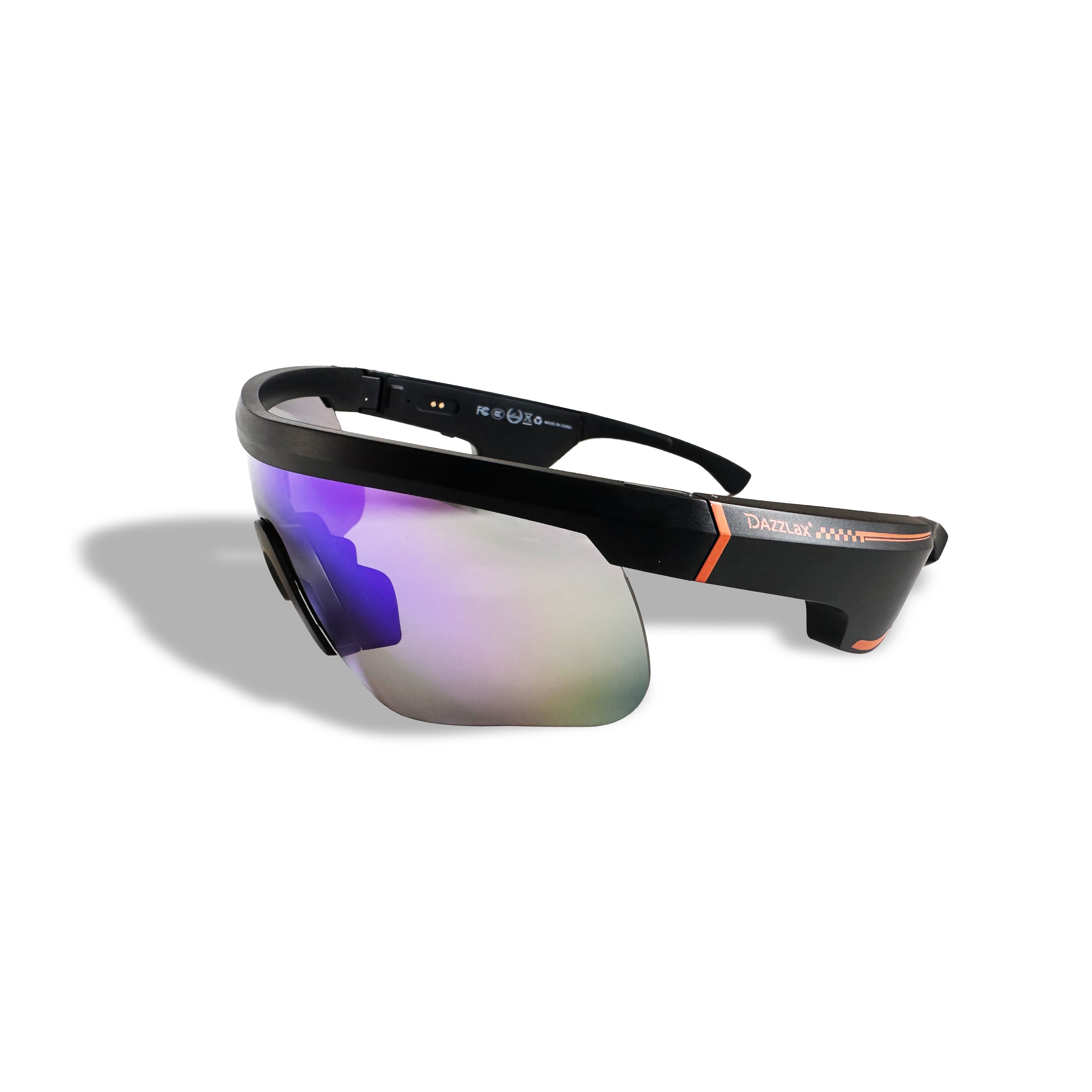 Dazzlax Smart Sports Sunglasses E20 - Open-Ear Audio & Prescription Ready (Polarized/IPX4)