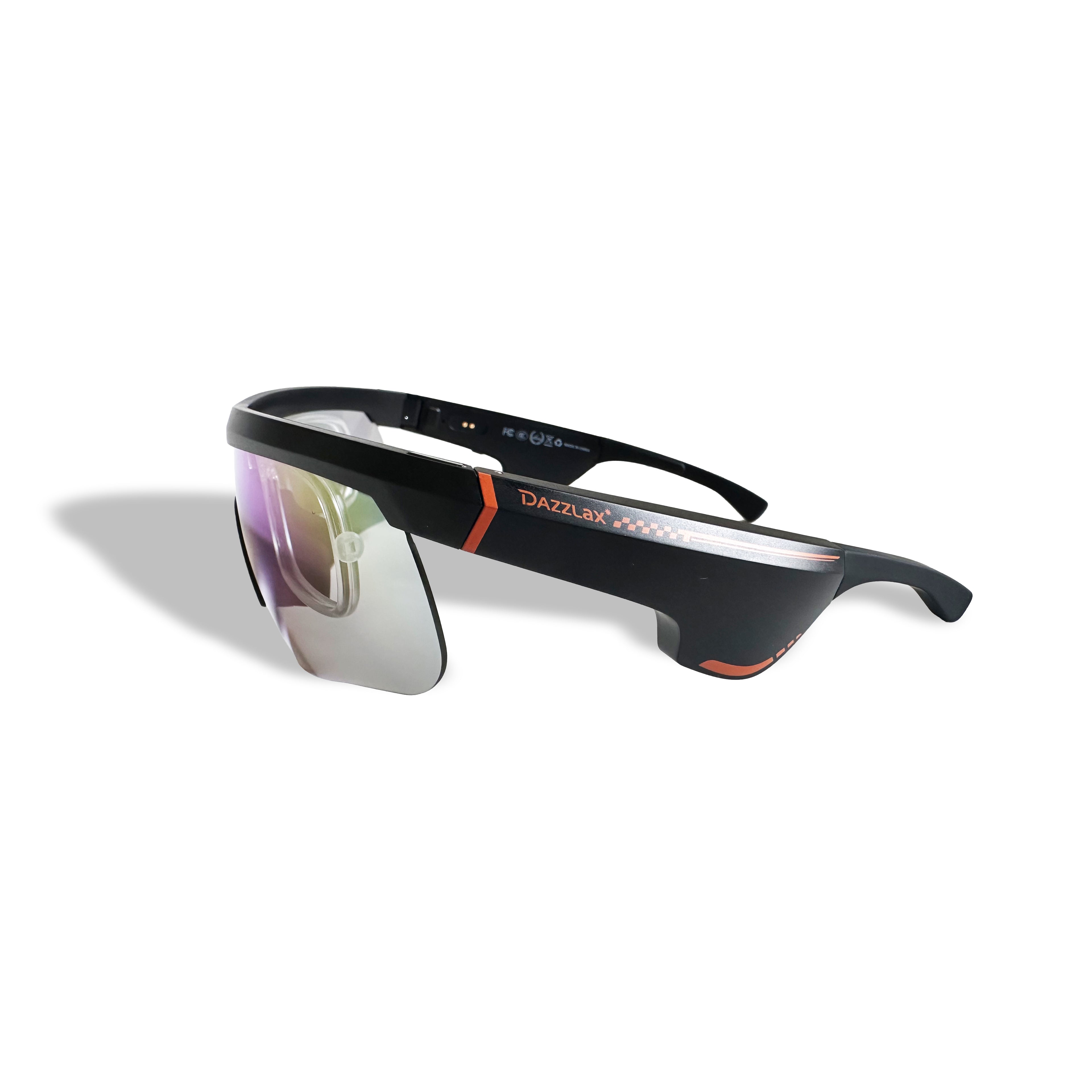 Dazzlax Smart Sports Sunglasses E20 - Open-Ear Audio & Prescription Ready (Polarized/IPX4)
